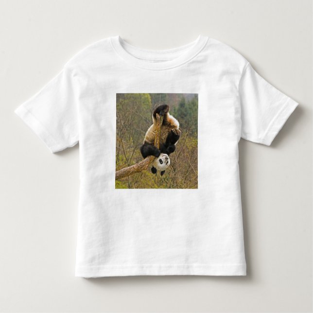 Camiseta Infantil Wolong Panda Reserve, China, 2 1/2 anos (Frente)
