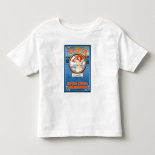 Camiseta Infantil Woman Riding Ferry - Canal Hood, Washington