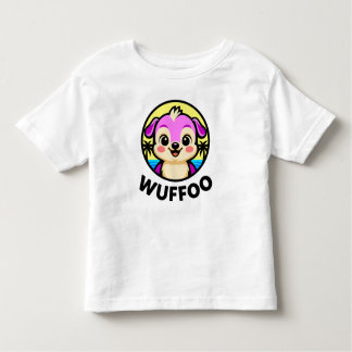 Camiseta Infantil Wuffoo Adventures Cute Kawaii Puppy animation logo