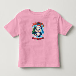 Camiseta Infantil Wuffoo Poppi Feliz Natal Kawaii 3D Feriado