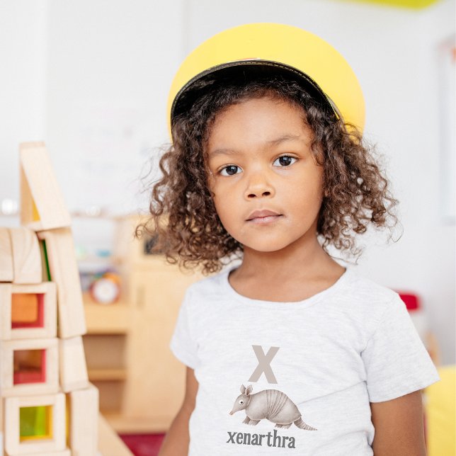 Camiseta Infantil X é para Xenarthra: Descubra o Alfabeto (Criador carregado)