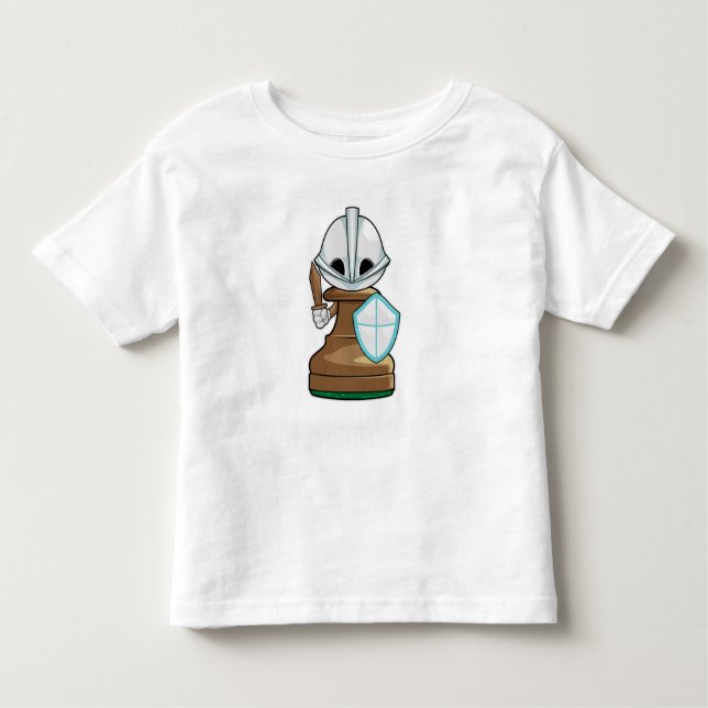 Camiseta Infantil Xadrez de Peão de Xadrez (Frente)