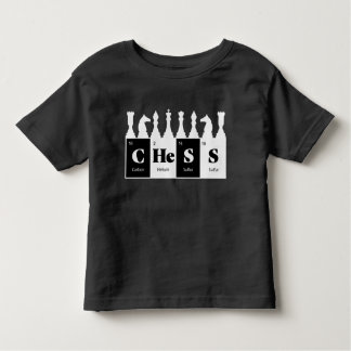 Camiseta Infantil Xadrez feito de elementos - Design de peças de xad