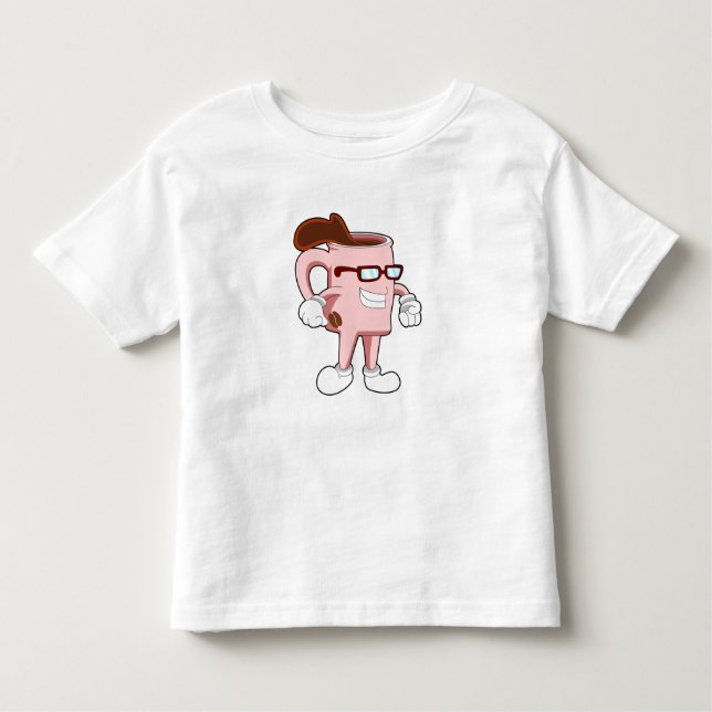 Camiseta Infantil Xícara de café com café (Frente)