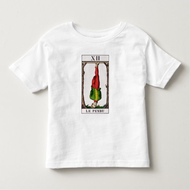 Camiseta Infantil XII O homem enforcado, cartão tarot (Frente)