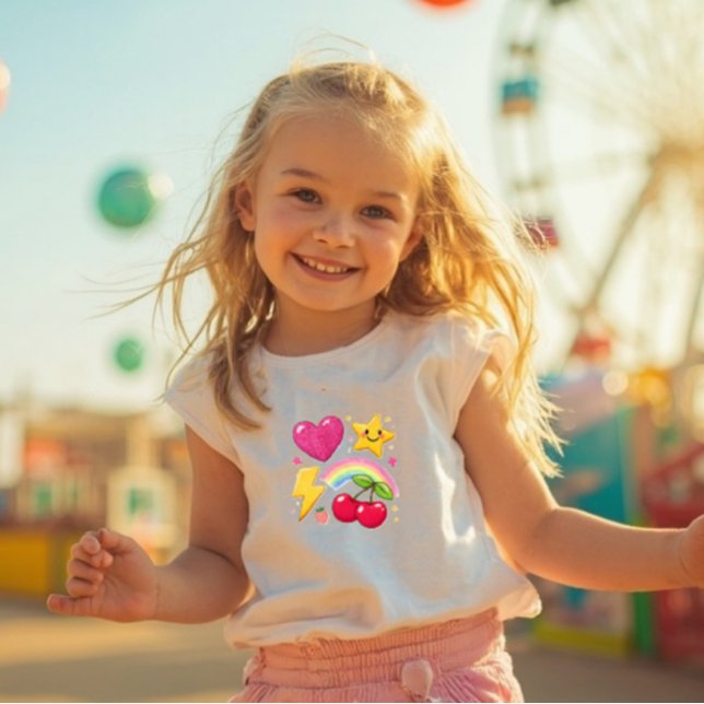 Camiseta Infantil Y2K Cute Icons Mix Toddler Shirt (Criador carregado)