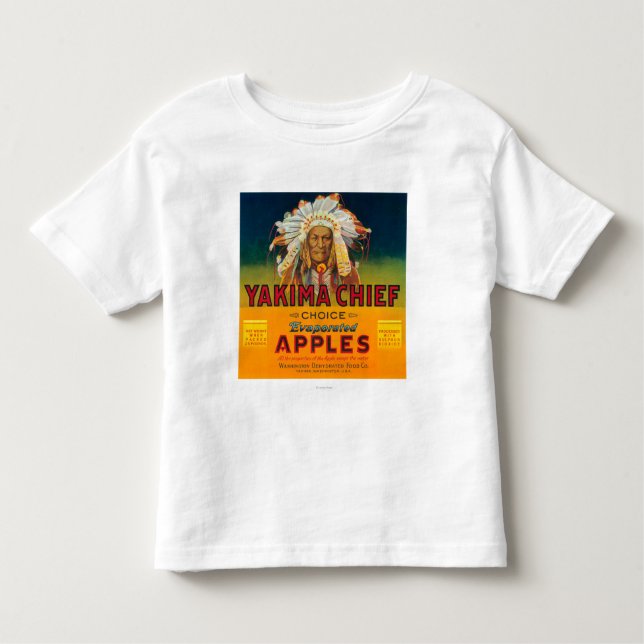 Camiseta Infantil Yakima Apple principal etiqueta - Yakima, WA (Frente)
