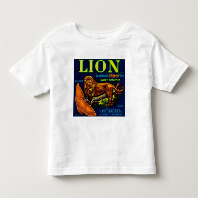 Camiseta Infantil Yam LabelSunset do leão, LA (Frente)
