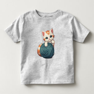 Camiseta Infantil Yarn Play - kitten