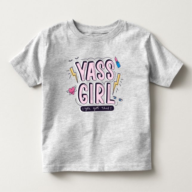 Camiseta Infantil Yass Girl | Você Recebeu Isso (Frente)
