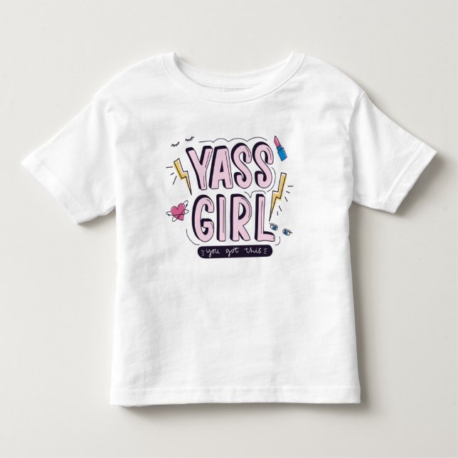 Camiseta Infantil Yass Girl | Você Recebeu Isso (Frente)