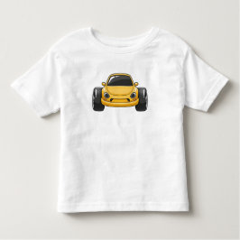 Camiseta Infantil Yellow Cartoon Car