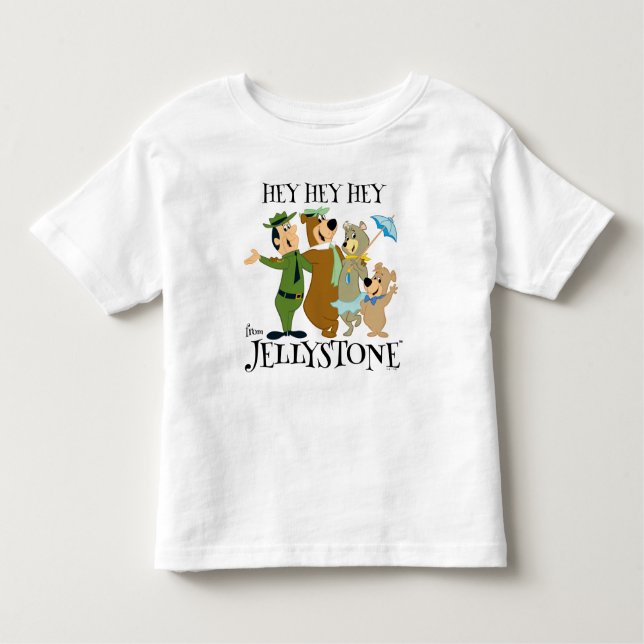 Camiseta Infantil Yogi Bear e Amigos Warm Bem-vindos (Frente)