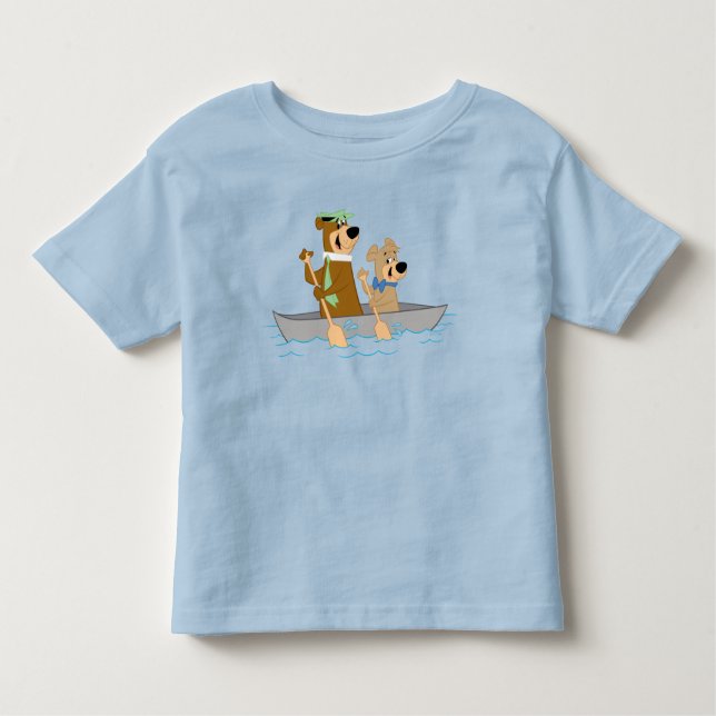 Camiseta Infantil Yogi Bear e Boo Fund Adventure (Frente)