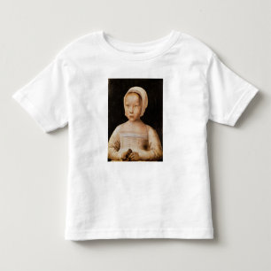 Camiseta Infantil Young Girl with a Morto Bird, c.1500-25