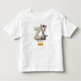 Camiseta Infantil Z is for Zoe - Personalized Toddler T-Shirt