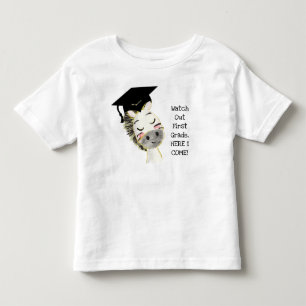 Camiseta Infantil Zebra Formando, Aqui Estou Eu Vindo O T-Shirt De J
