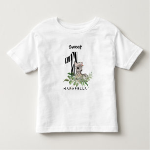 Camiseta Infantil *~* Zebra One First Birday Jungle Baby Girl
