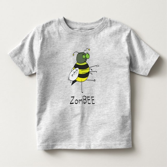 Camiseta Infantil ZomBEE Zombie Bee Toddler's T-shirt (Frente)