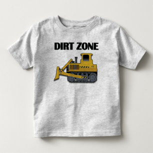 Camiseta Infantil Zona da sujeira (escavadora) - Capa longa T-Shir