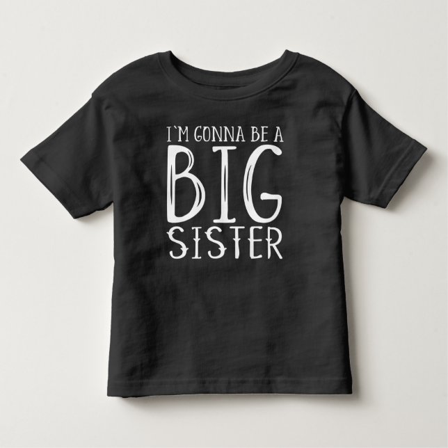 Camiseta Infantil Zwangerschap: I'm gonna be a BIG sister (Frente)