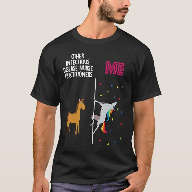Camiseta Infectious Disease Nurse Practitioner Unicorn Othe (Frente)
