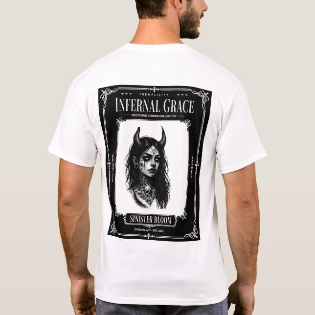 Camiseta Infernal Grace Sinister Bloom (Verso)