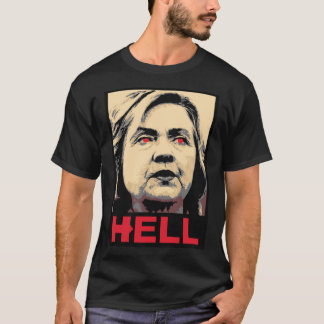 Camiseta Inferno curvado de Hillary Clinton - Anti-Hillary