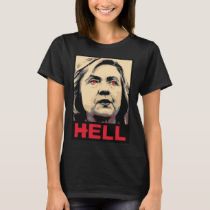 Camiseta Inferno curvado de Hillary Clinton - Anti-Hillary