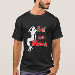 Camiseta Inferno da menina de Derby nas rodas