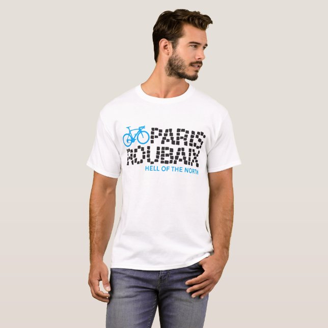 Camiseta Inferno de Paris Roubaix dos t-shirt nortes do (Frente Completa)
