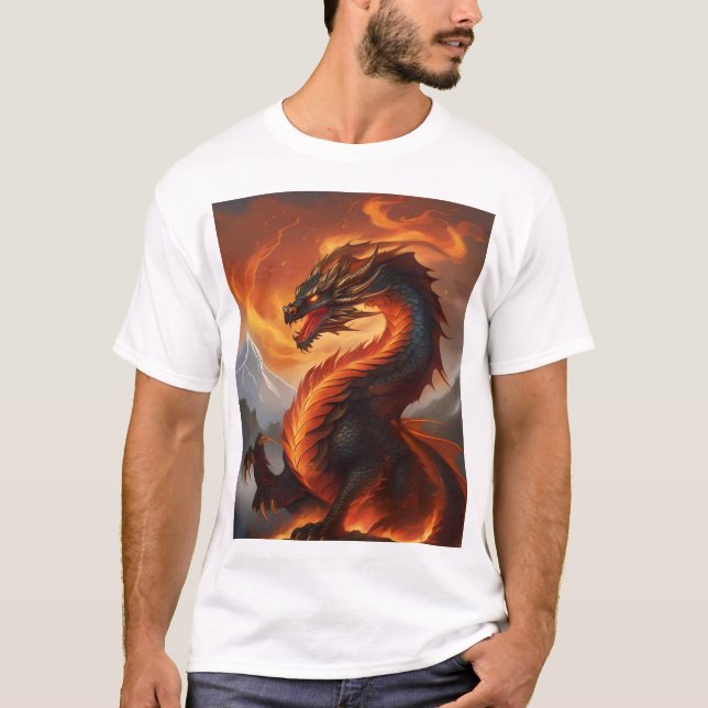 Camiseta Inferno Guardian: O Dragão Protetor da Faria (Frente)