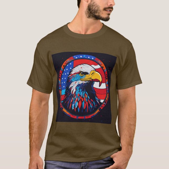 Camiseta Inferno Guardian:Tatuagem na Cabeça de Águia Camis (Frente)