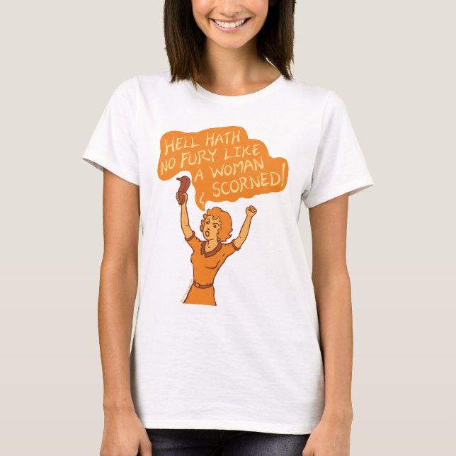 Camiseta Inferno Hath nenhum Tshirt da fúria (Frente)
