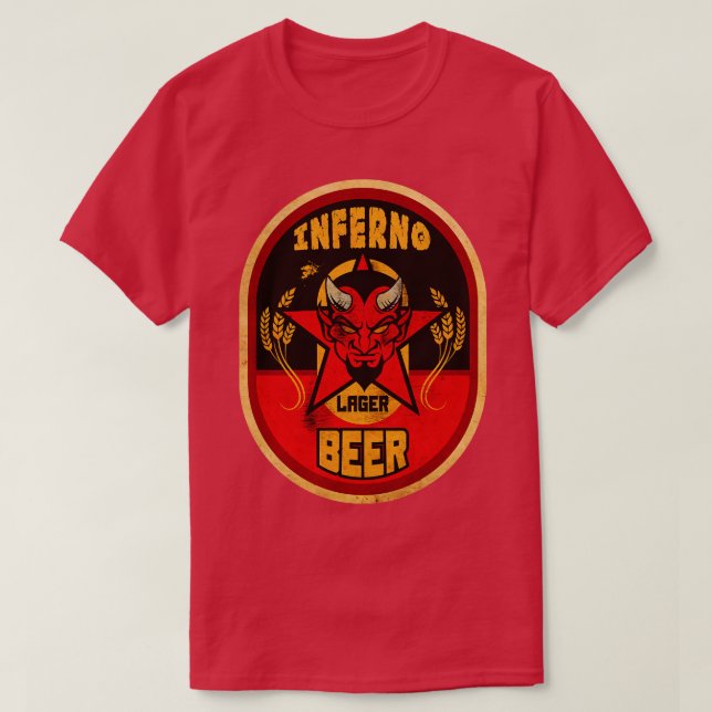 Camiseta Inferno Lager Beer (Frente do Design)