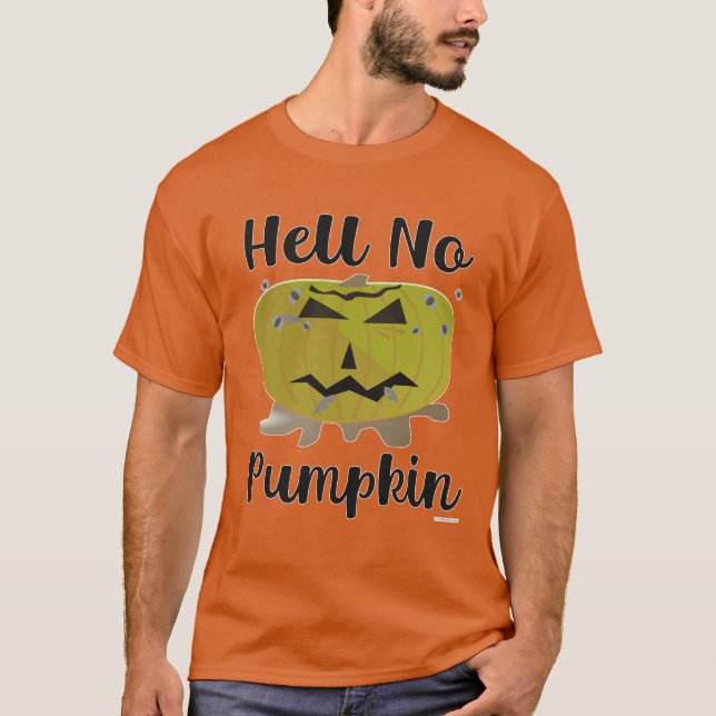 Camiseta Inferno Sem Pumpkin Engraçado Pumpkin Parody Desig (Frente)