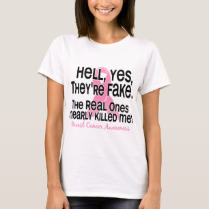 Camiseta Inferno, sim, são o cancro da mama 2,1 falsificad