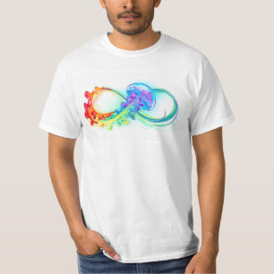 Camiseta Infinidade com água-vivas do Arco-Íris