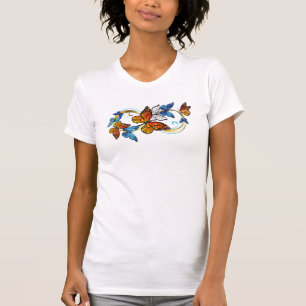 Camiseta Infinidade de Borboletas Monarca