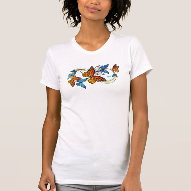 Camiseta Infinidade de Borboletas Monarca (Frente)