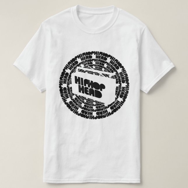 Camiseta Infinidade de Til de Cabeça de HipHop (Frente do Design)