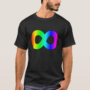 Camiseta infinidade do arco-íris do autismo