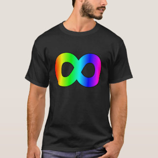 Camiseta infinidade do arco-íris do autismo