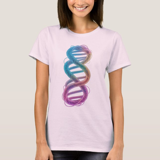 Camiseta Infinidade do DNA arco-íris (Frente)