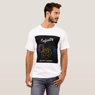 Camiseta Infinidade - t-shirt branco dos meninos do cobrir