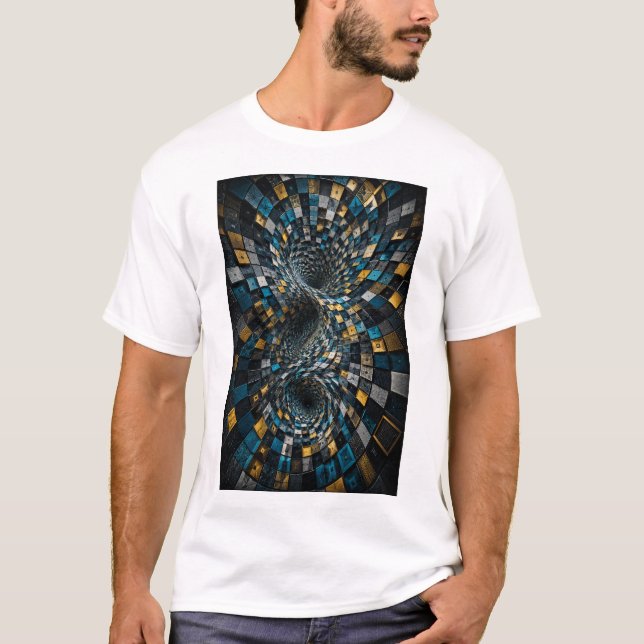 Camiseta Infinita Ilusão Vórtice (Frente)