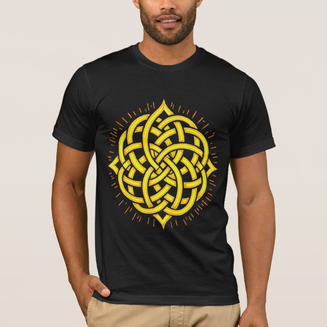 Camiseta Infinite Harmony: Sacred Mandala Celtic Symbol Art (Frente)