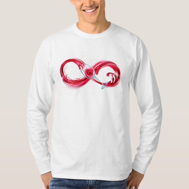 Camiseta Infinito com Vinho Tinto (Frente)