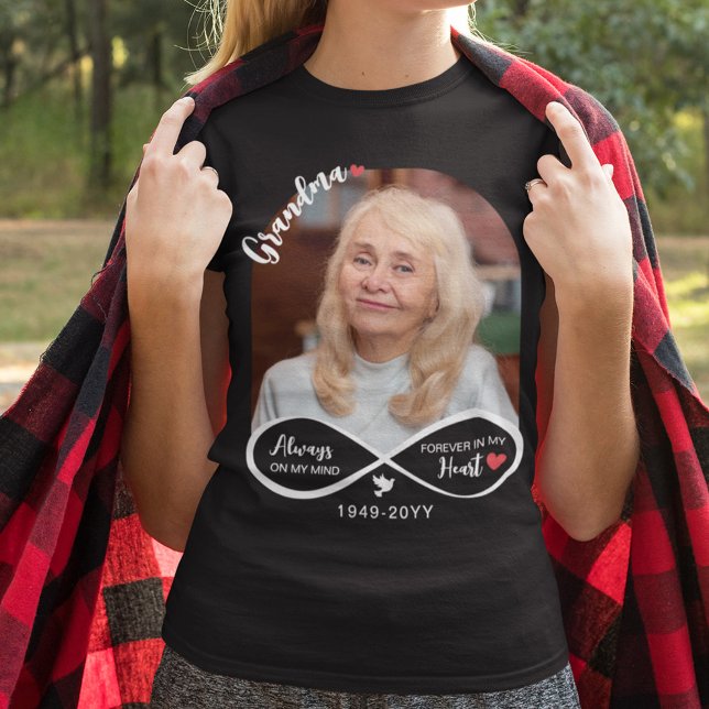 Camiseta Infinito Sempre Na Minha Mente Foto Memorial Da Vo (Criador carregado)