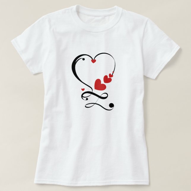 Camiseta Infinity Love Heart (Frente do Design)